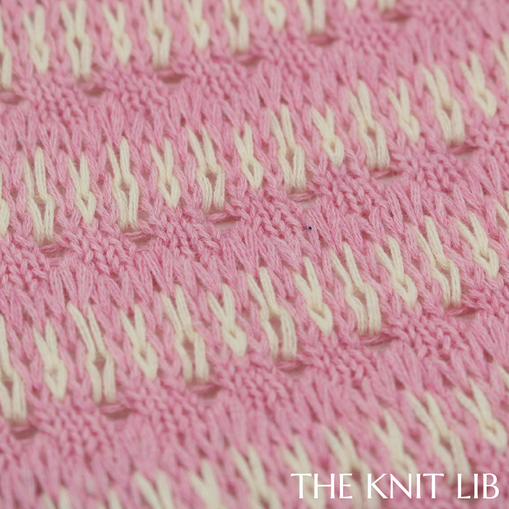 The Knit Lib - Original Knit Pattern Design Inspiration - 00606 (JS02) Stripes Press-off Transfer