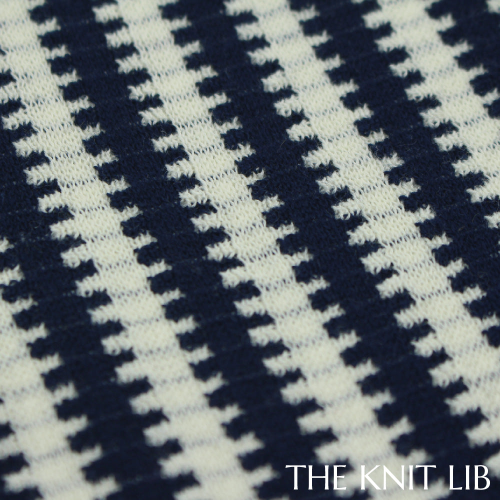 The Knit Lib - Original Knit Pattern Design Inspiration - 00619 (JS15) Stripes Full needle Floats