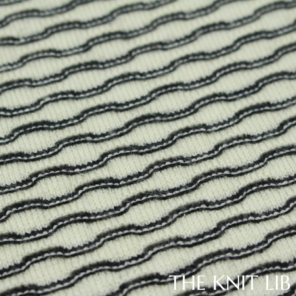 The Knit Lib - Original Knit Pattern Design Inspiration - 00815 (BW11) Ottoman Stripes