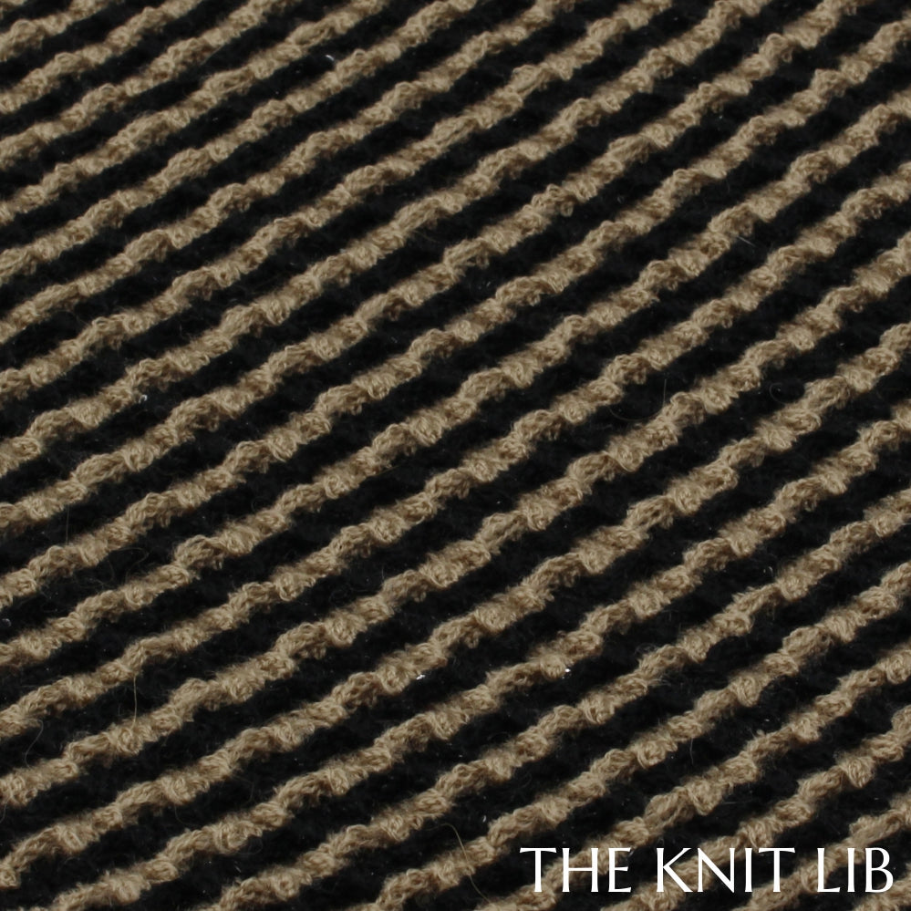 The Knit Lib - Original Knit Pattern Design Inspiration - 01507 (HH07) Tucks Transfer Stripes