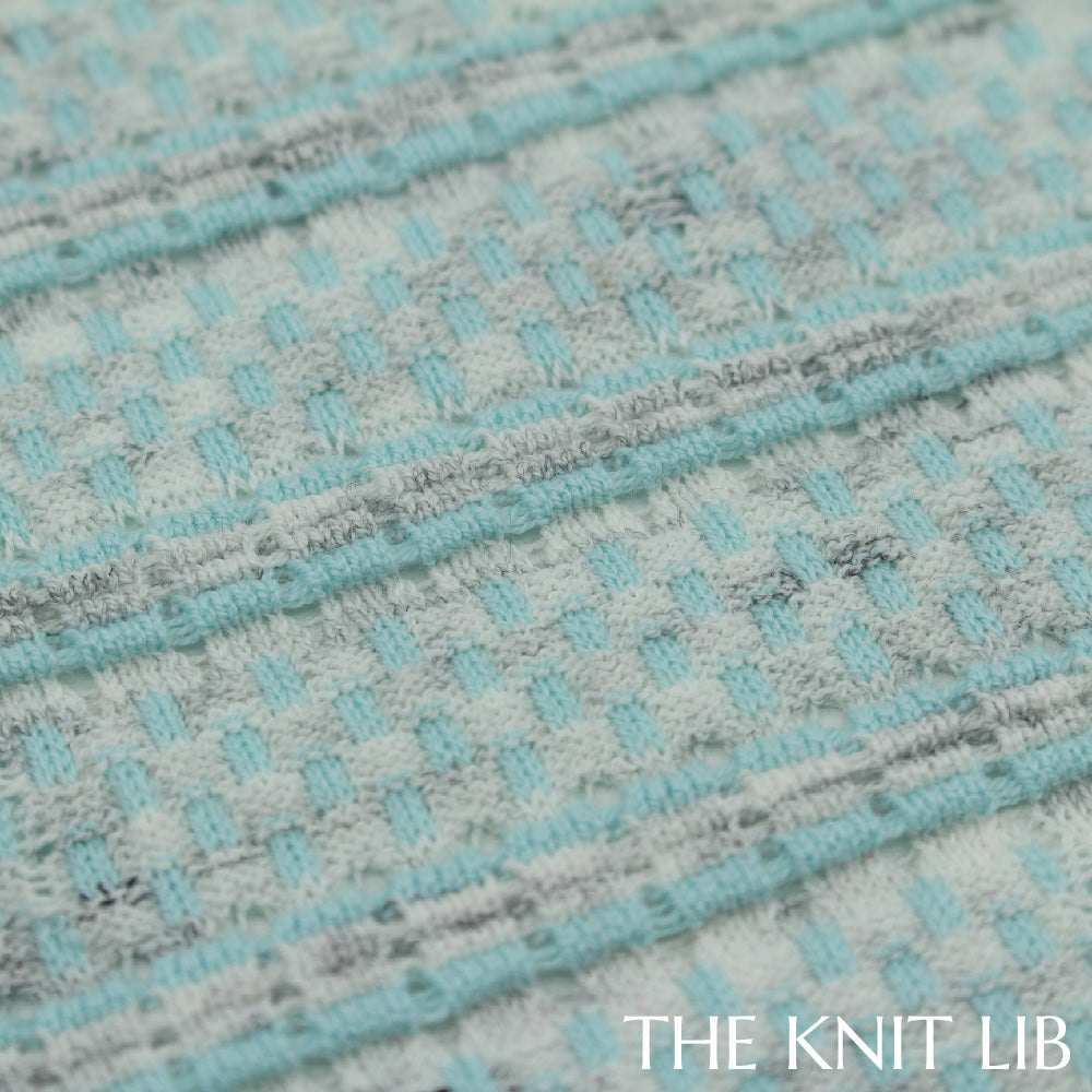 The Knit Lib - Original Knit Pattern Design Inspiration - 00341 Stripes Ottoman