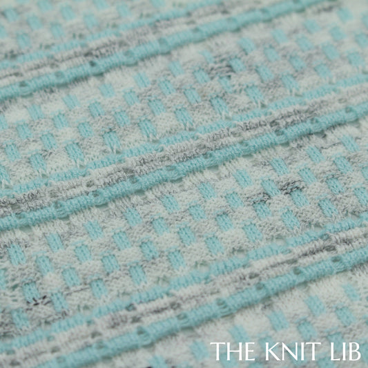 The Knit Lib - Original Knit Pattern Design Inspiration - 00341 Stripes Ottoman