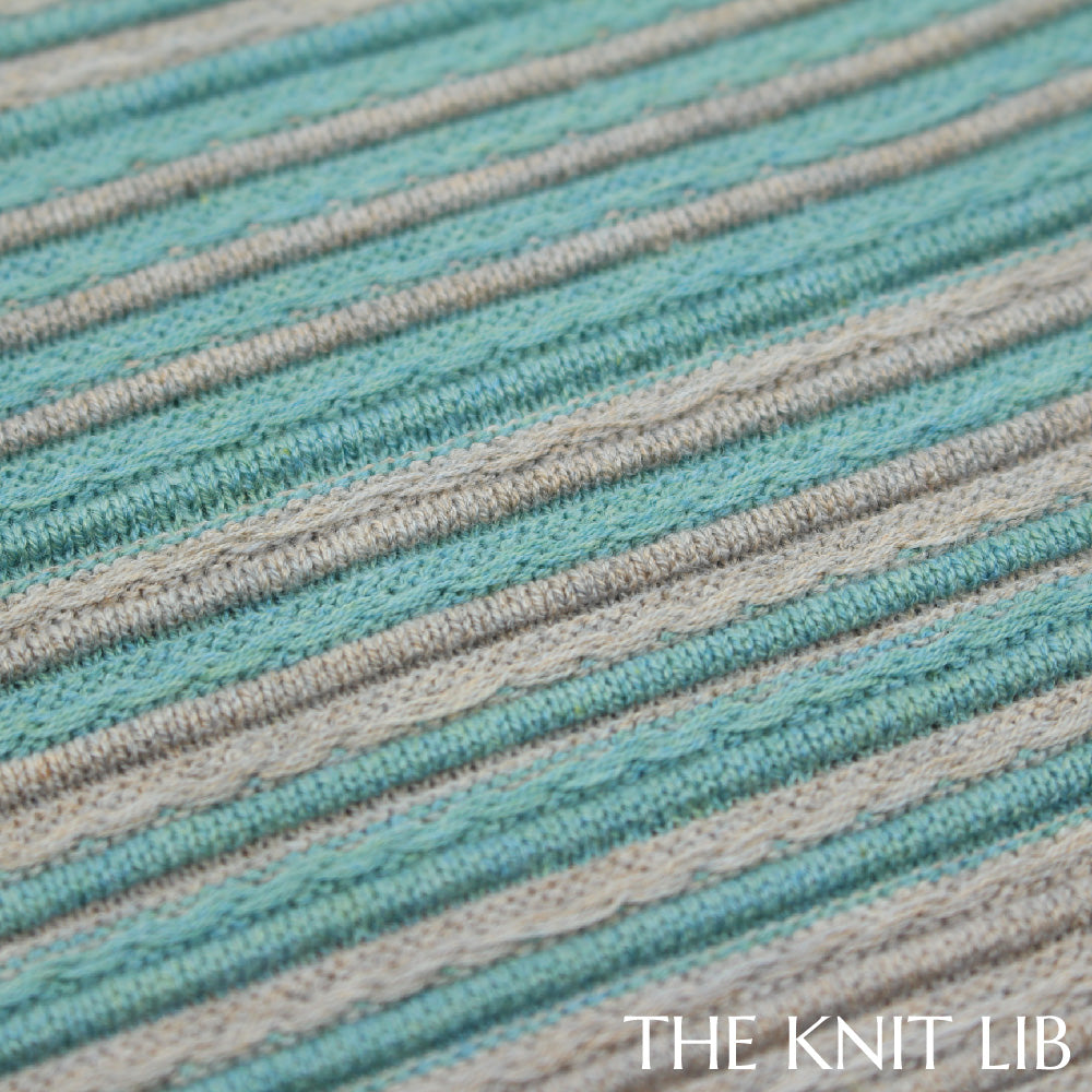 The Knit Lib - Original Knit Pattern Design Inspiration - 00347 Stripes Ottoman Floats