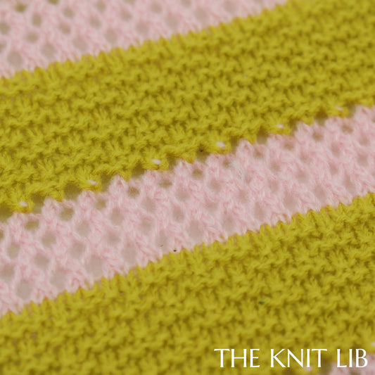 The Knit Lib - Original Knit Pattern Design Inspiration - 00607 (JS03) Stripes Links Transfer