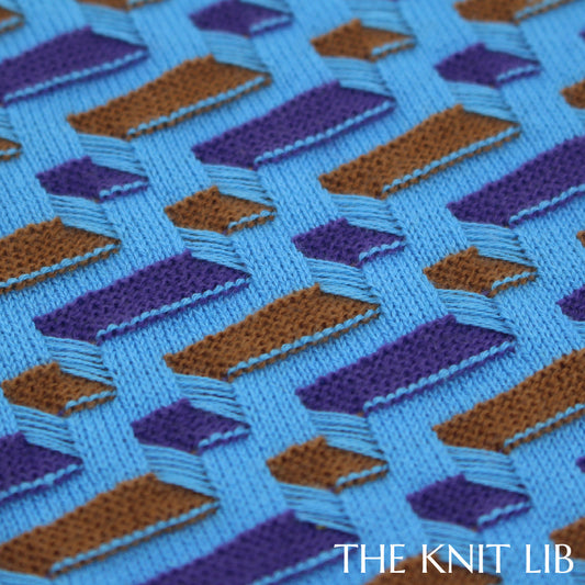 The Knit Lib - Original Knit Pattern Design Inspiration - 00609 (JS05) Stripes Floats