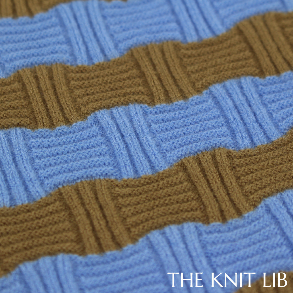 The Knit Lib - Original Knit Pattern Design Inspiration - 00613 (JS09) Stripes Links Ribs