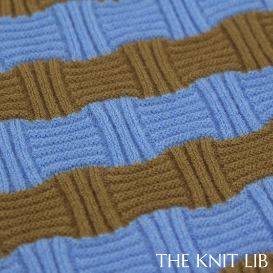 The Knit Lib - Original Knit Pattern Design Inspiration - 00613 (JS09) Stripes Links Ribs