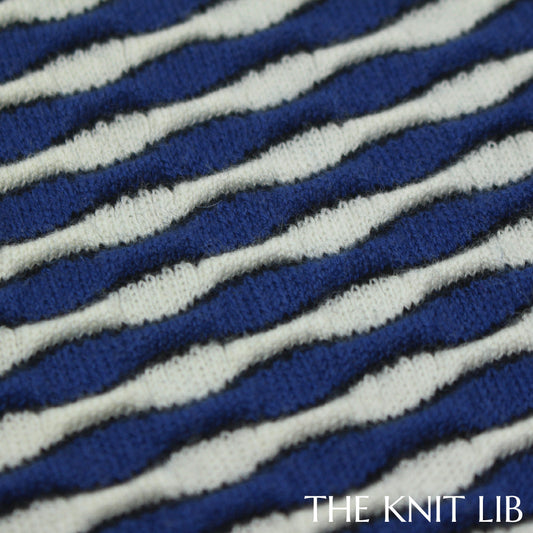 The Knit Lib - Original Knit Pattern Design Inspiration - 00623 (JS19) Stripes Tucks Ottoman