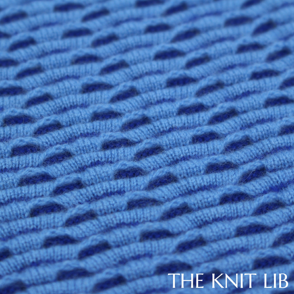 The Knit Lib - Original Knit Pattern Design Inspiration - 00645 Ottoman Multi stru.