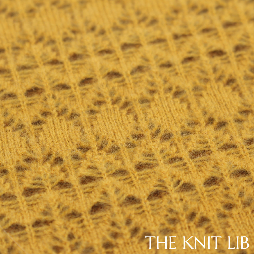 The Knit Lib - Original Knit Pattern Design Inspiration - 00650 Jacquard (Tubular backing) Transfer Pointelle