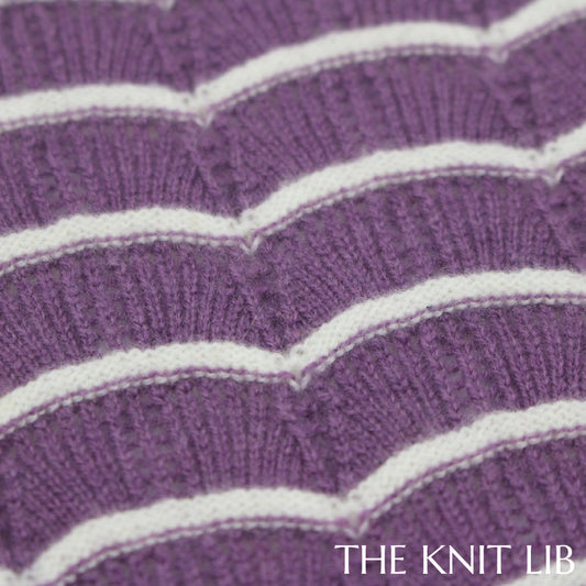 The Knit Lib - Original Knit Pattern Design Inspiration - 00651 Stripes Transfer Loop-held