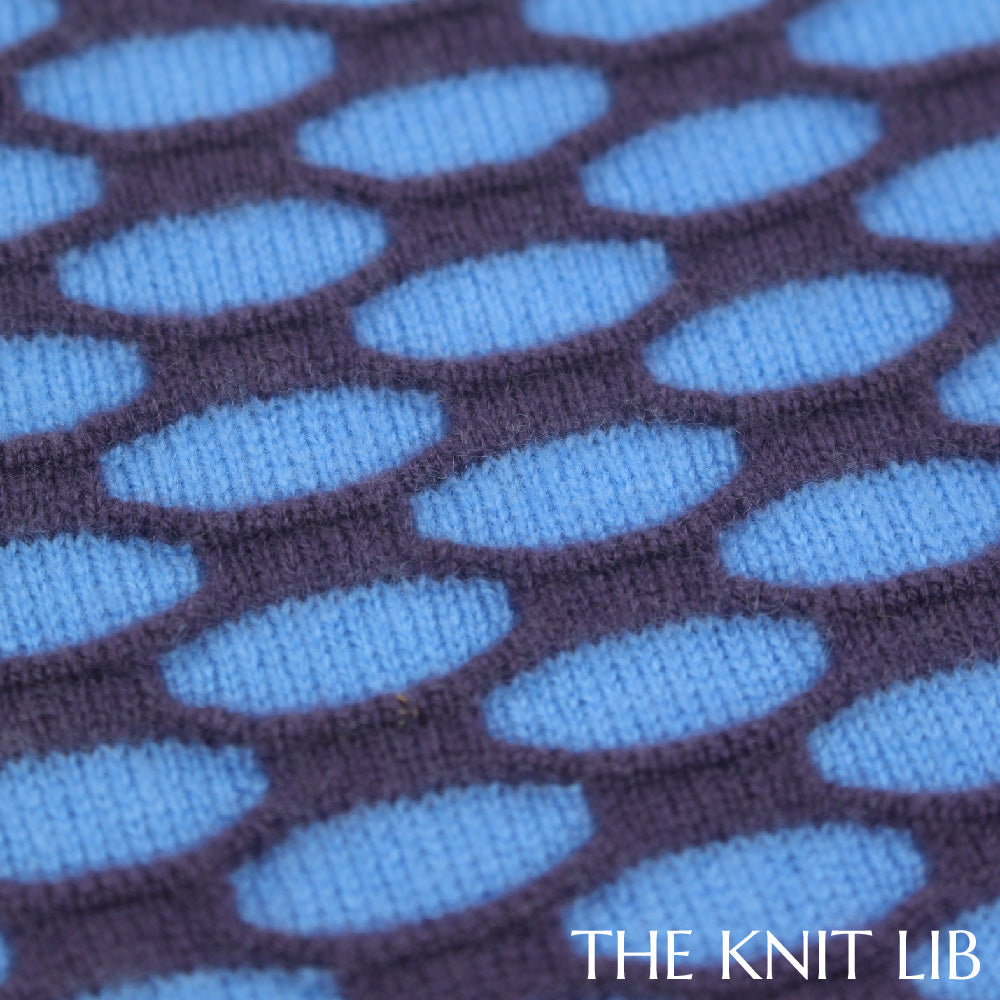 The Knit Lib - Original Knit Pattern Design Inspiration - 00655 Stripes Ottoman