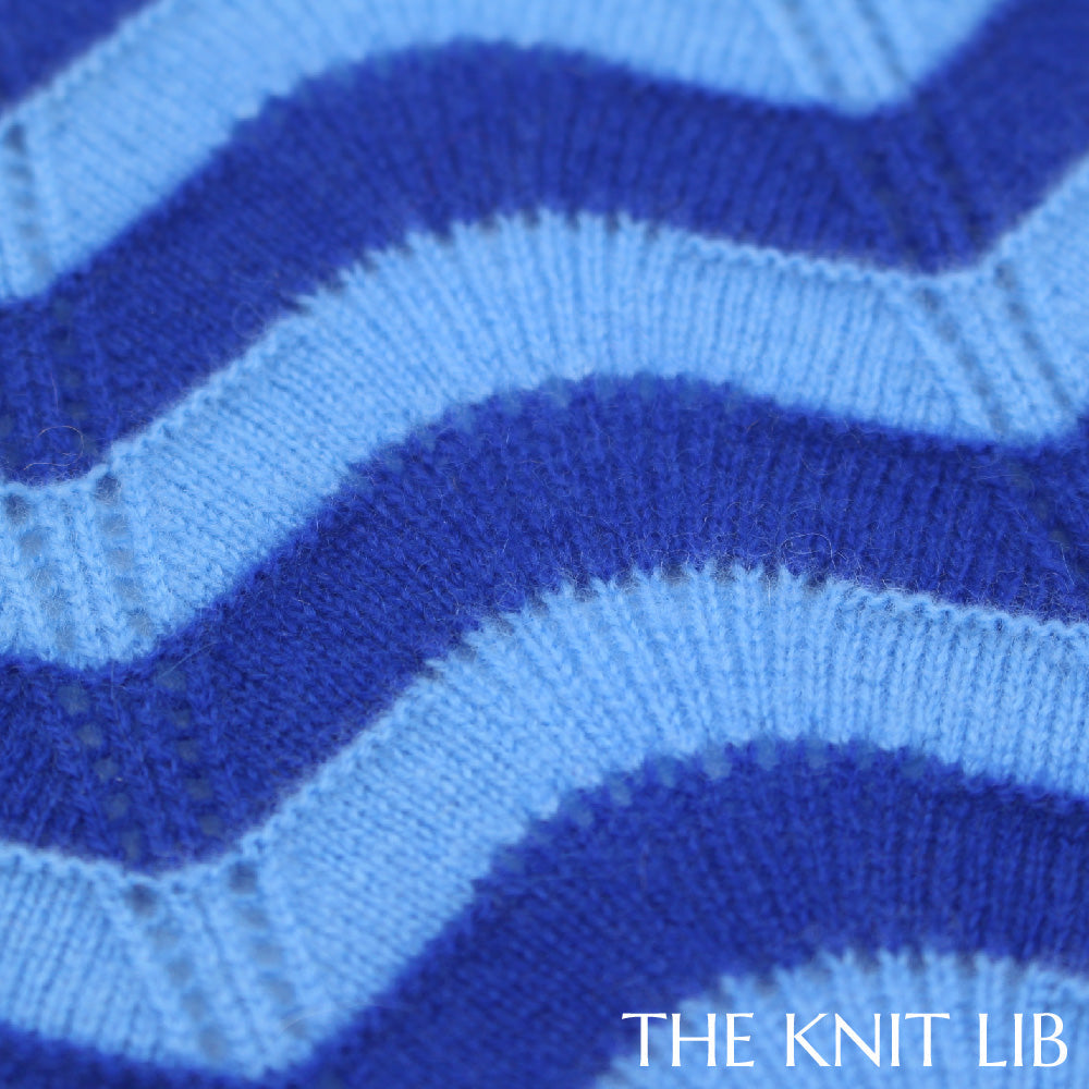 The Knit Lib - Original Knit Pattern Design Inspiration - 00657 Stripes Transfer Pointelle