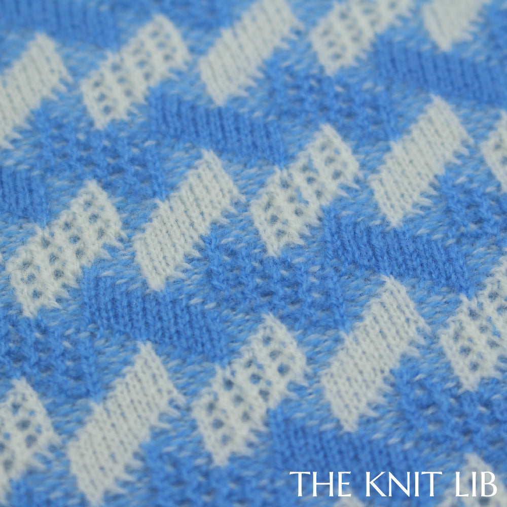 The Knit Lib - Original Knit Pattern Design Inspiration - 00658 Jacquard (Birds eye backing) Transfer Pointelle