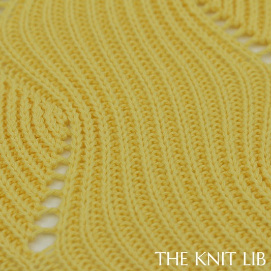 The Knit Lib - Original Knit Pattern Design Inspiration - 00681 (YZ17) Transfer Ribs