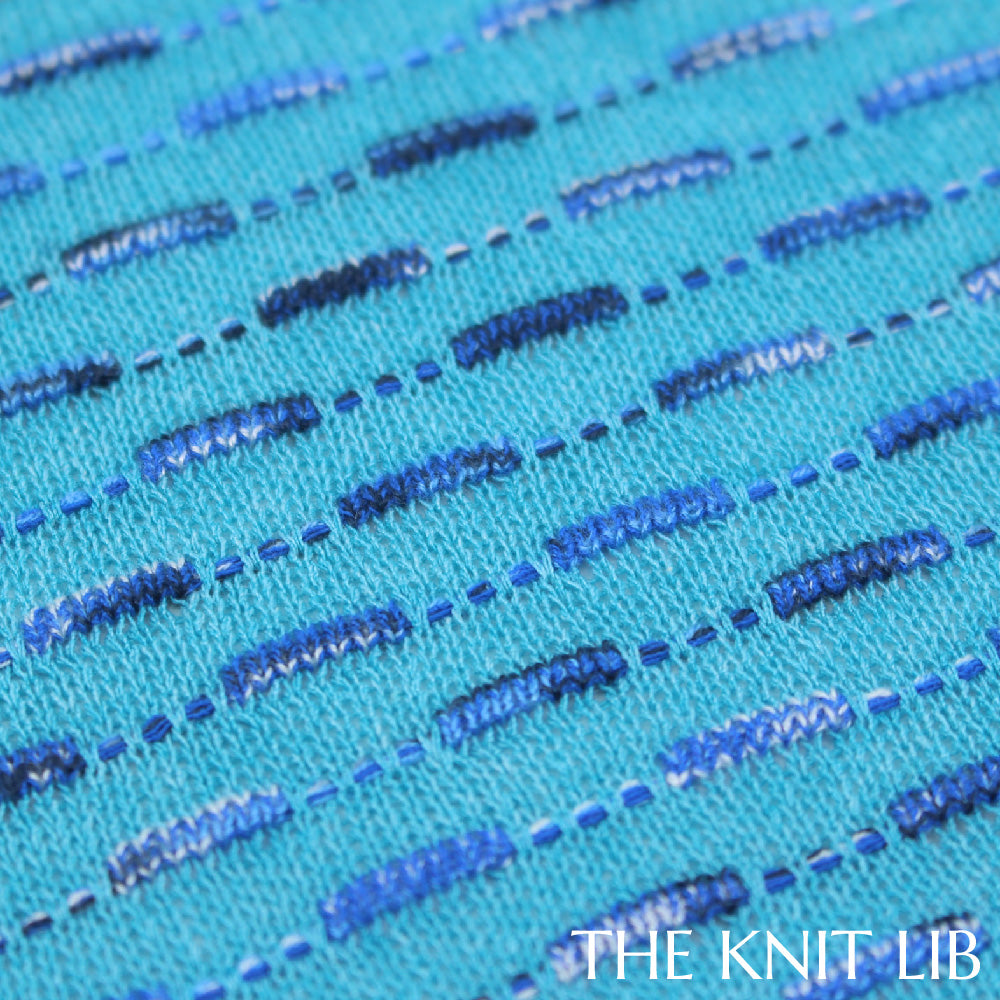 The Knit Lib - Original Knit Pattern Design Inspiration - 00693 (GB09) Ottoman Transfer Floats