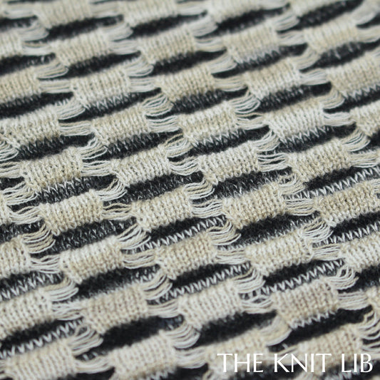 The Knit Lib - Original Knit Pattern Design Inspiration - 00694 (GB10) Ottoman Stripes Floats