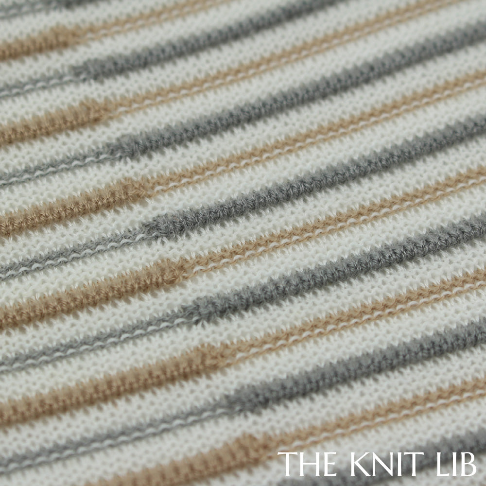 The Knit Lib - Original Knit Pattern Design Inspiration - 00695 (GB11) Ottoman Stripes Links