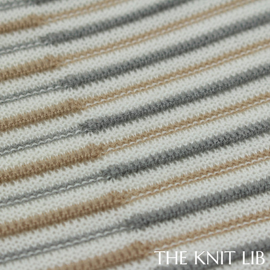 The Knit Lib - Original Knit Pattern Design Inspiration - 00695 (GB11) Ottoman Stripes Links