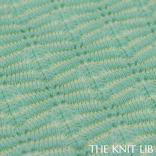 The Knit Lib - Original Knit Pattern Design Inspiration - 00698 (GB14) Ottoman Stripes Transfer