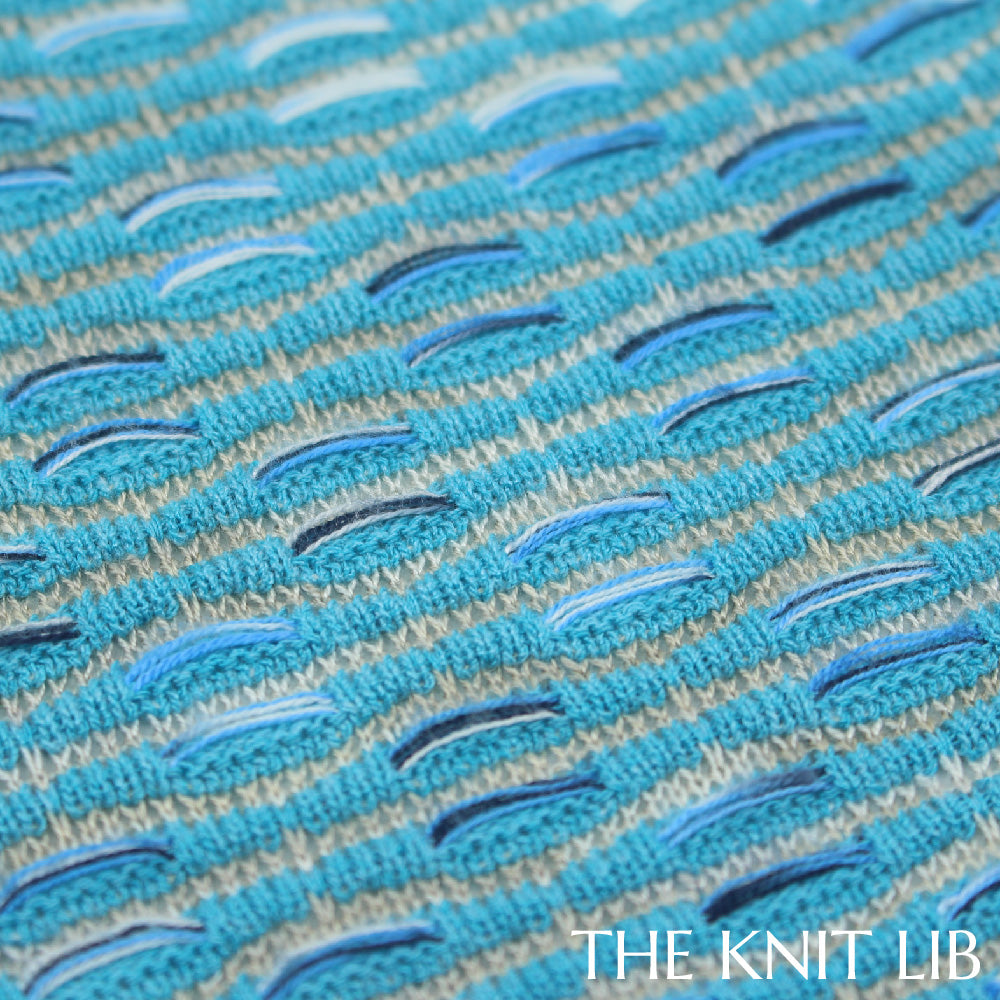The Knit Lib - Original Knit Pattern Design Inspiration - 00701 (GB17) Ottoman Stripes Floats
