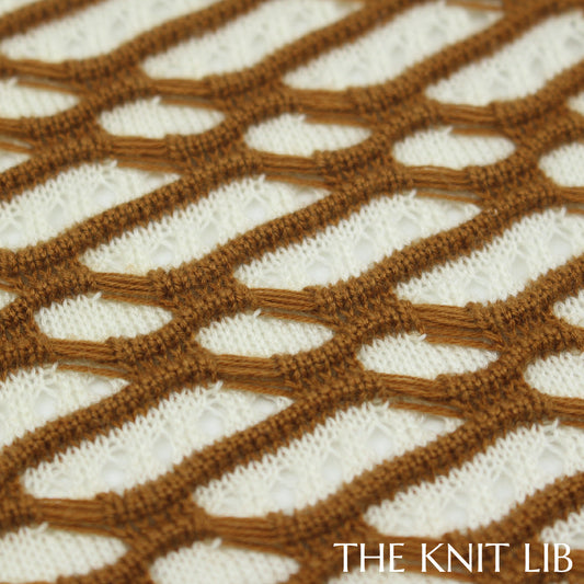 The Knit Lib - Original Knit Pattern Design Inspiration - 00703 (GB19) Ottoman Stripes Floats Pointelle