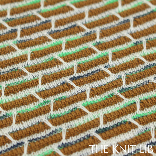 The Knit Lib - Original Knit Pattern Design Inspiration - 00704 (GB20) Ottoman Stripes