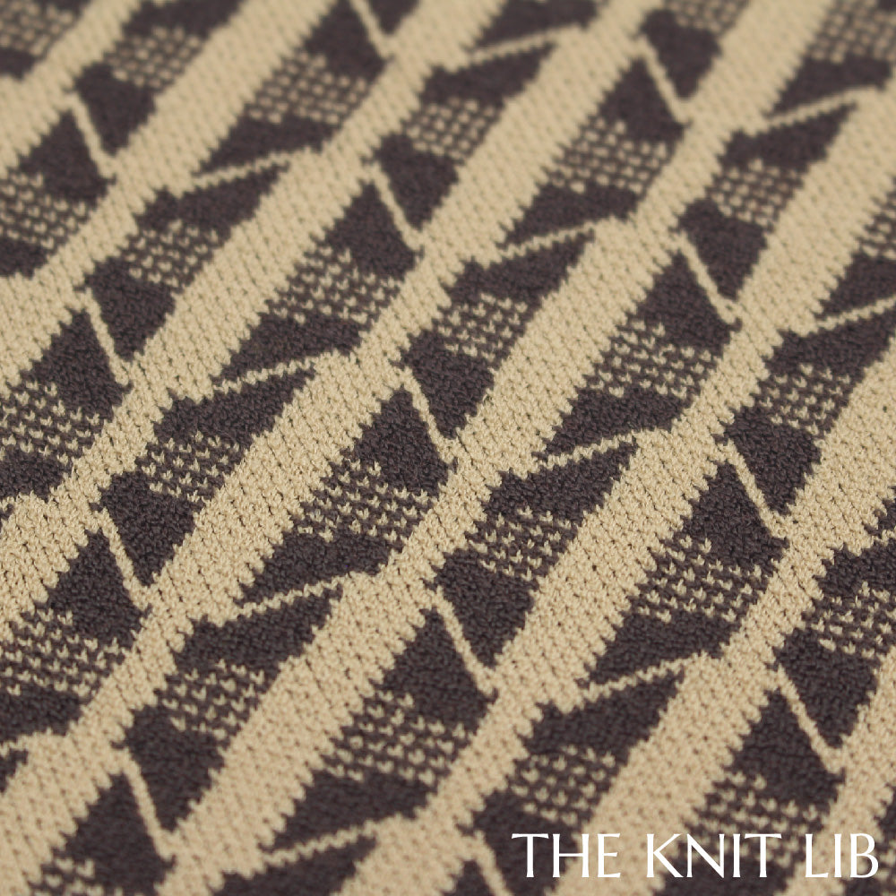 The Knit Lib - Original Knit Pattern Design Inspiration - 00721 (TH17) Jacquard (Birds eye backing)