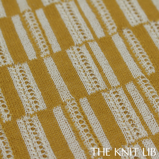 The Knit Lib - Original Knit Pattern Design Inspiration - 00722 (TH18) Jacquard Pointelle