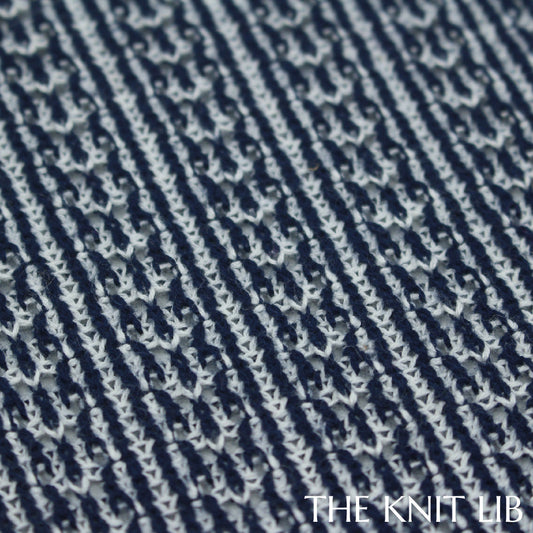 The Knit Lib - Original Knit Pattern Design Inspiration - 00738 (TK14) Pointelle Half cardigan