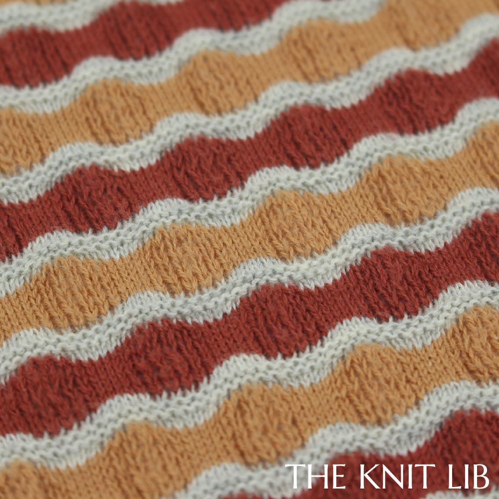 The Knit Lib - Original Knit Pattern Design Inspiration - 00788 (TQ04) Press-off Stripes