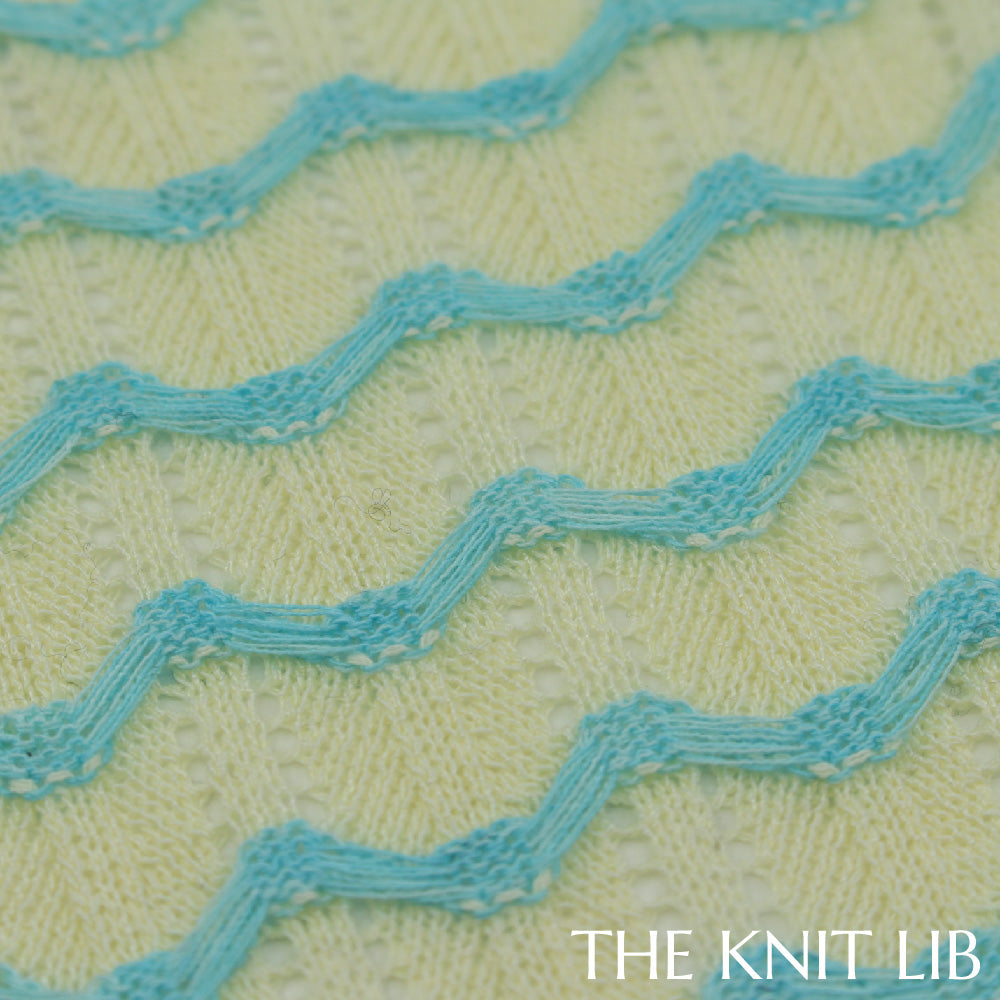 The Knit Lib - Original Knit Pattern Design Inspiration - 00806 (BW02) Transfer Stripes Floats