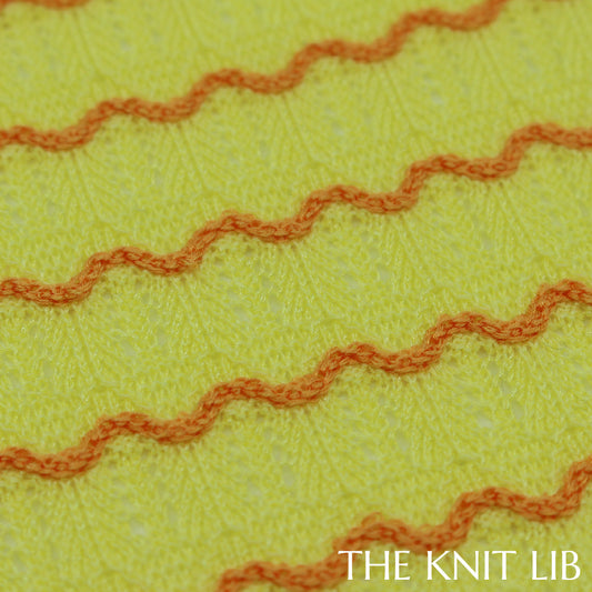 The Knit Lib - Original Knit Pattern Design Inspiration - 00813 (BW09) Transfer Cast on Stripes