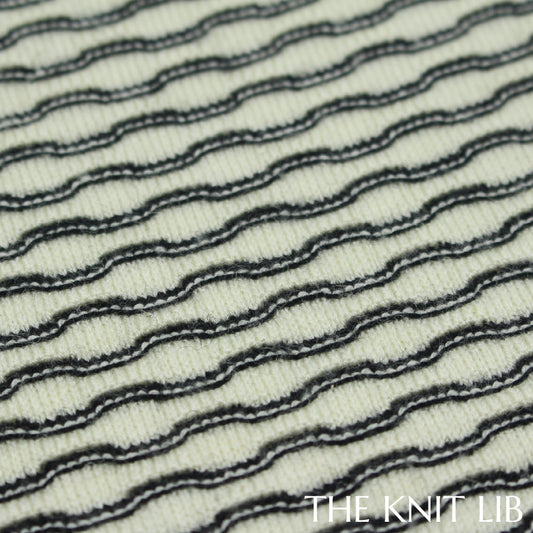 The Knit Lib - Original Knit Pattern Design Inspiration - 00815 (BW11) Ottoman Stripes