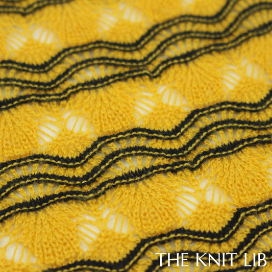 The Knit Lib - Original Knit Pattern Design Inspiration - 00821 (BW17) Transfer Stripes