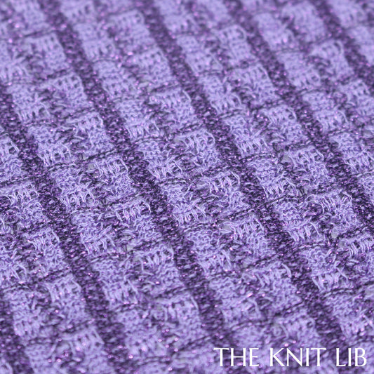 The Knit Lib - Original Knit Pattern Design Inspiration - 00930 (SG06) Stripes Loop-held Ottoman