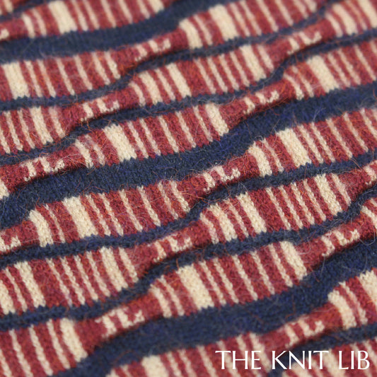 The Knit Lib - Original Knit Pattern Design Inspiration - 00981 (LM07) Jacquard Ottoman