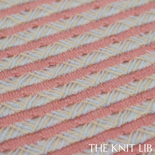 The Knit Lib - Original Knit Pattern Design Inspiration - 01137 (XZ13) Floats Stripes Cast on