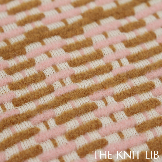 The Knit Lib - Original Knit Pattern Design Inspiration - 01138 (XZ14) Ottoman Stripes Float Jacquard