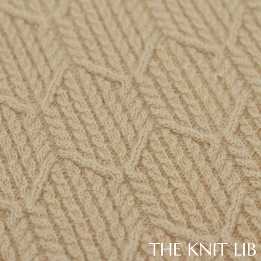The Knit Lib - Original Knit Pattern Design Inspiration - 01140 (XZ16) Ribs Cables