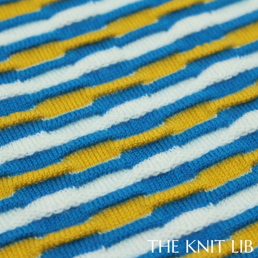 The Knit Lib - Original Knit Pattern Design Inspiration - 01150 (HQ01) Floats Ottoman Stripes
