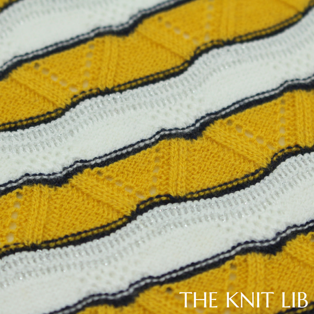 The Knit Lib - Original Knit Pattern Design Inspiration - 01158 (HQ09) Transfer Tucks Ottoman