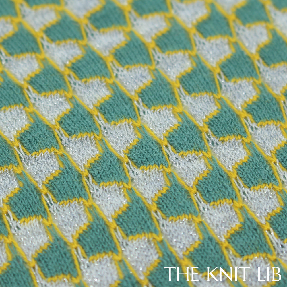 The Knit Lib - Original Knit Pattern Design Inspiration - 01159 (HQ10) Floats Tucks Stripes