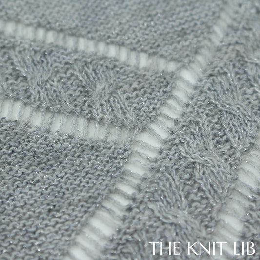 The Knit Lib - Original Knit Pattern Design Inspiration - 01161 (HQ12) Cables Pointelle Transfer