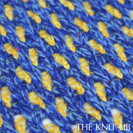 The Knit Lib - Original Knit Pattern Design Inspiration - 01162 (HQ13) Jacquard Pointelle