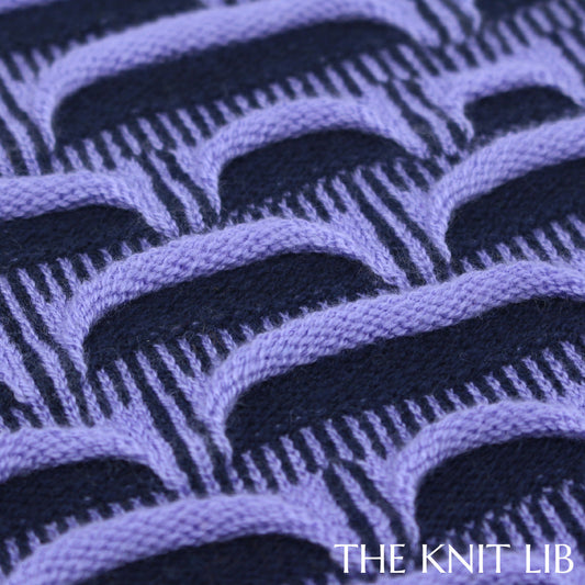The Knit Lib - Original Knit Pattern Design Inspiration - 01164 (HQ15) Cast on Stripes