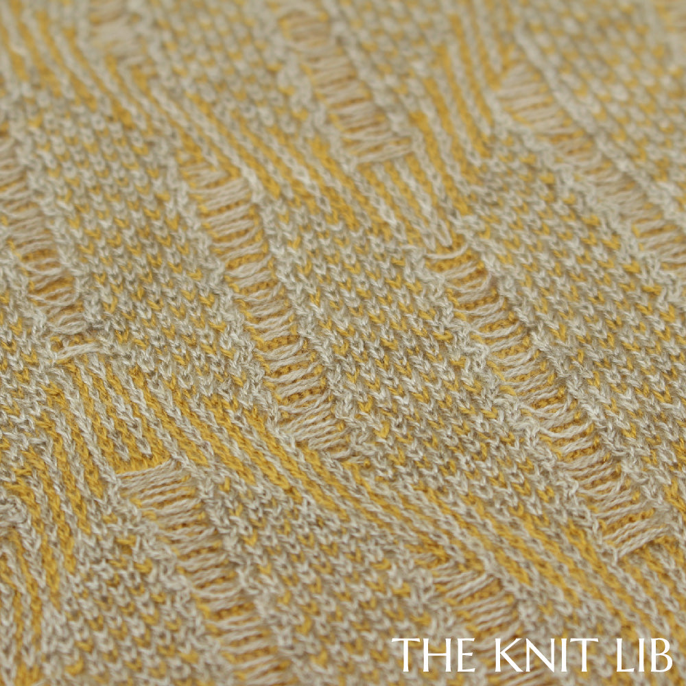The Knit Lib - Original Knit Pattern Design Inspiration - 01167 (HQ18) Jacquard Tucks Floats