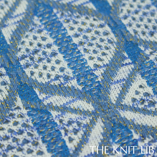 The Knit Lib - Original Knit Pattern Design Inspiration - 01201 (YY07) Jacquard Pointelle