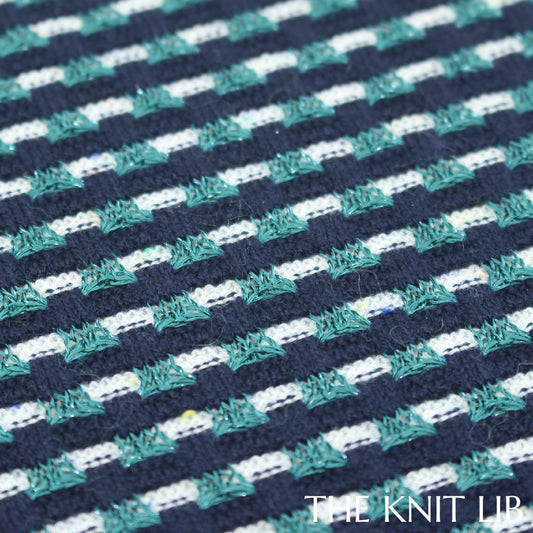 The Knit Lib - Original Knit Pattern Design Inspiration - 01202 (YY08) Stripes Ottoman Cast on