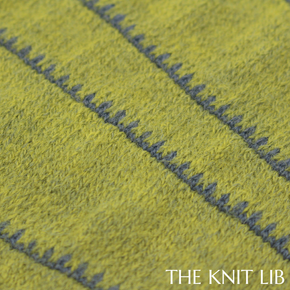 The Knit Lib - Original Knit Pattern Design Inspiration - 01374 Partial-knit Ottoman